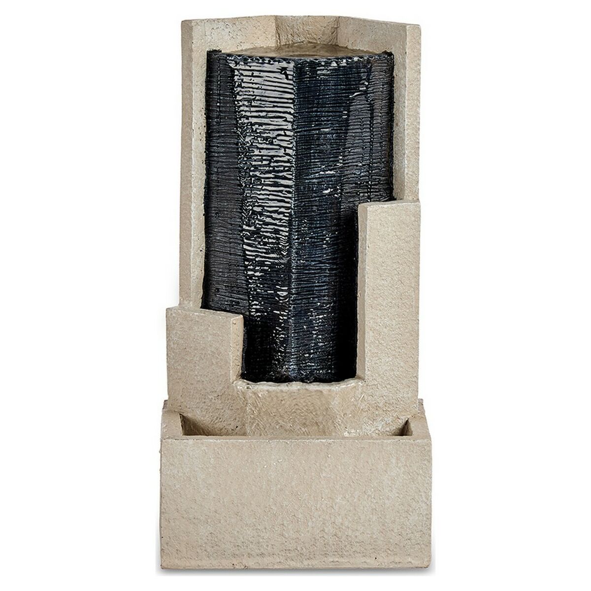 Fonte Gift Decor Marrone Nero Resina Triangolo