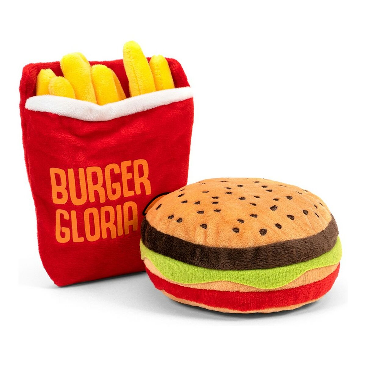 Peluche per cani Gloria Hamburdog Multicolore Poliestere polipropilene Sandwich, Hamburger 14 x 6 cm - Immagine 2