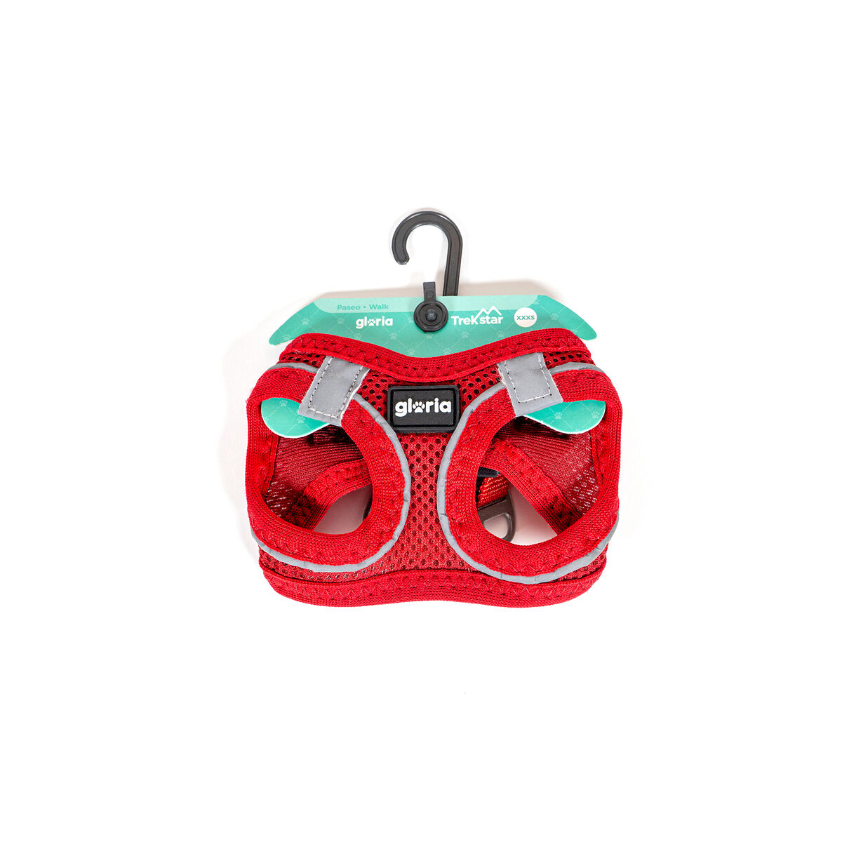 Imbracatura per Cani Gloria Trek Star 33,4-35 cm 51-52 cm Rosso L - Immagine 2