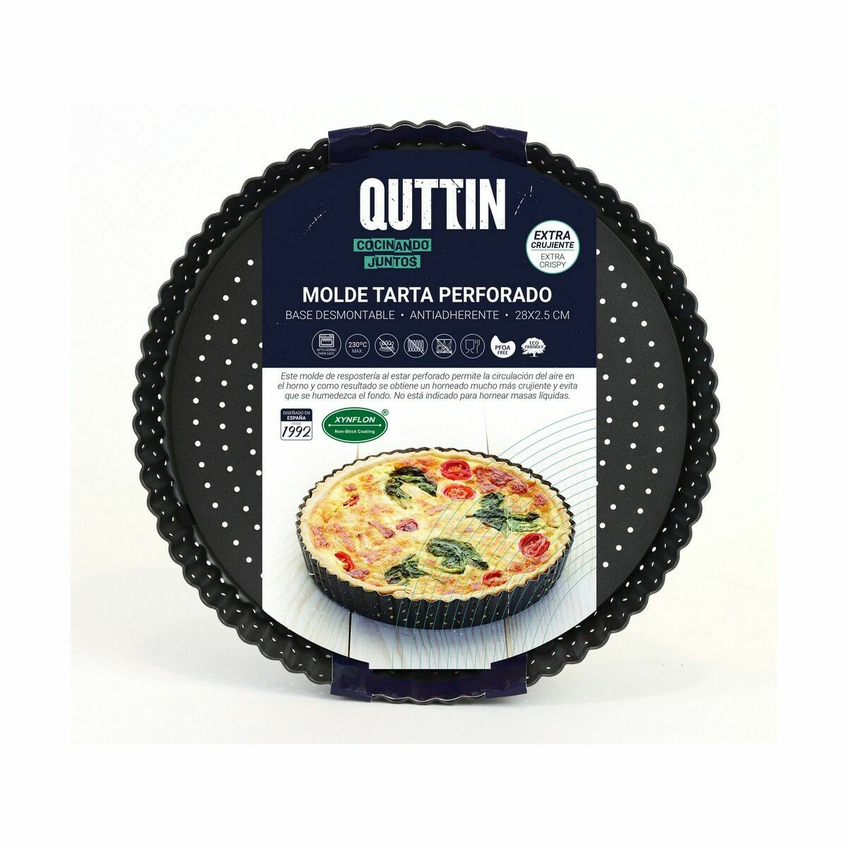 Stampo per Torte Quttin 28 x 3 cm Perforato Smontabile (12 Unità) - Immagine 4