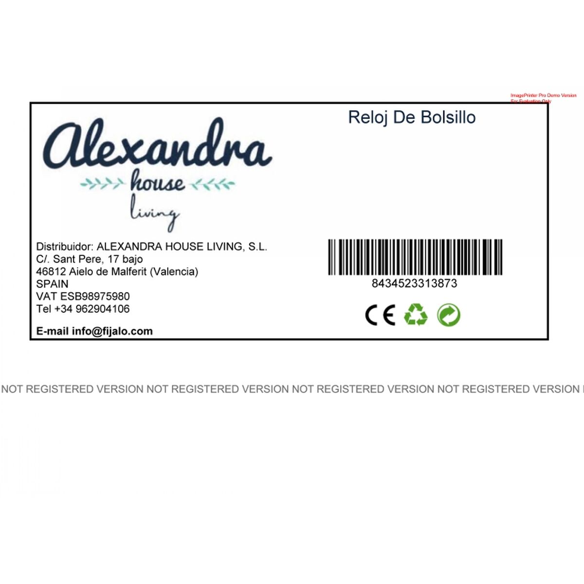 Orologio da Taschino Alexandra House Living - Immagine 2