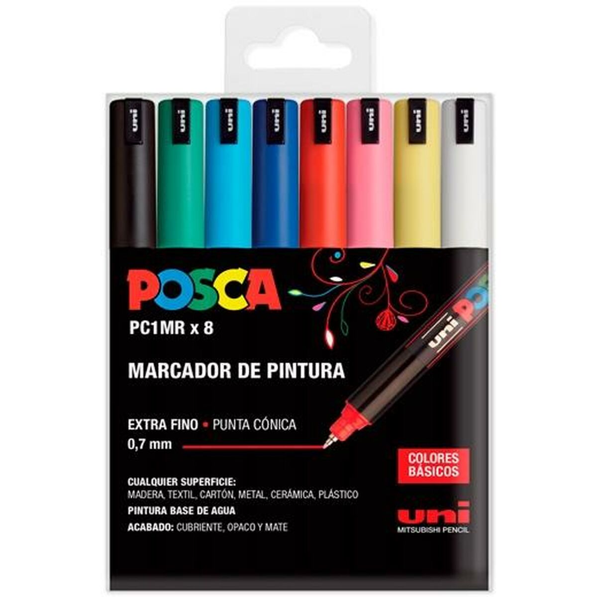 Set di Pennarelli POSCA PC-1MR Multicolore