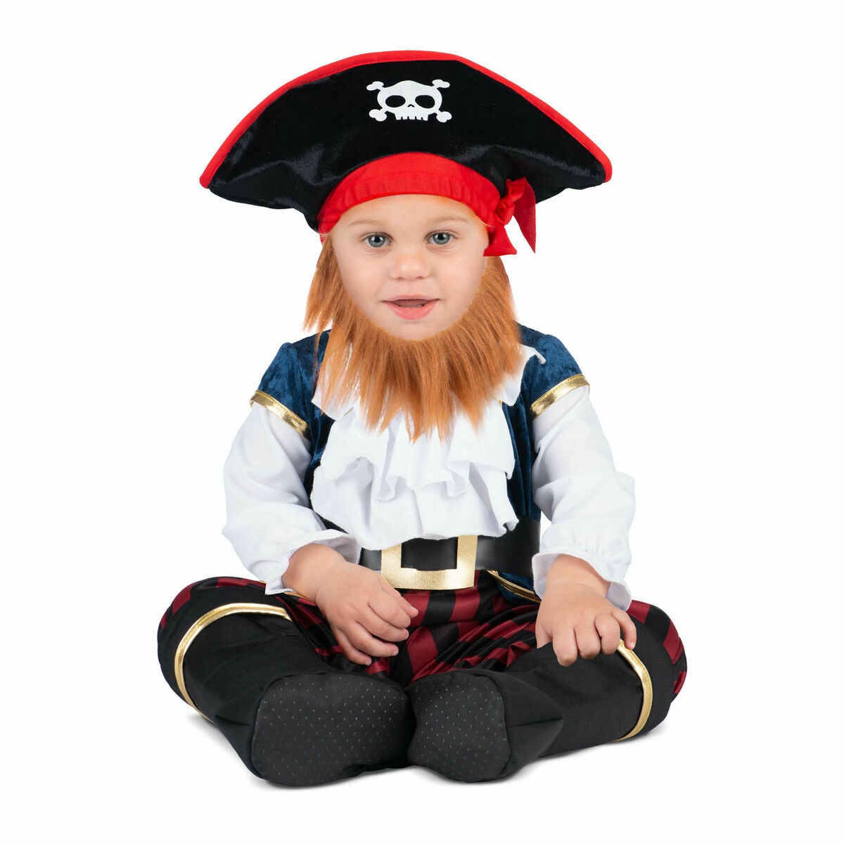 Costume per Neonati My Other Me Pirata Caraibico Bianco Rosso - Immagine 3