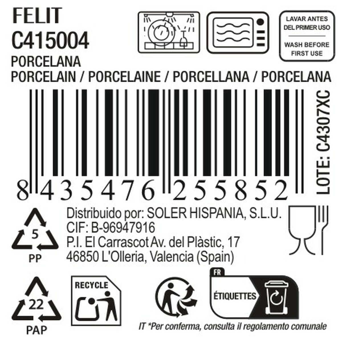 Piatto da pranzo La Mediterránea Felit (Ø  27 cm) - Immagine 2
