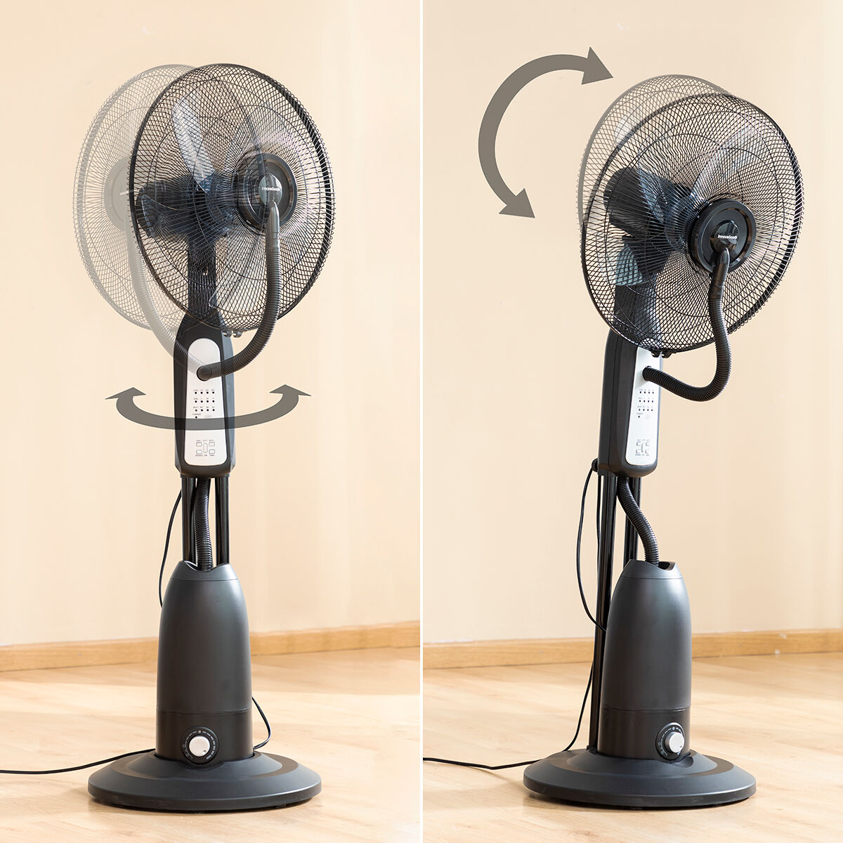 Ventilatore Nebulizzatore da Terra con Telecomando InnovaGoods Mistinn Nero 90 W 2,8 L - Immagine 7