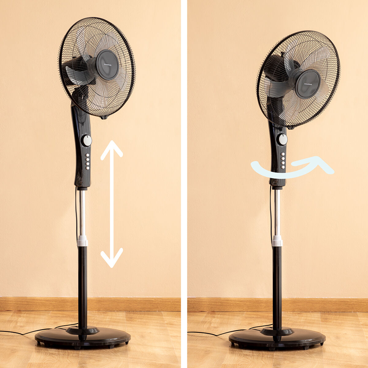 Ventilatore a Piantana InnovaGoods Breezinn Nero 45 W - Immagine 3