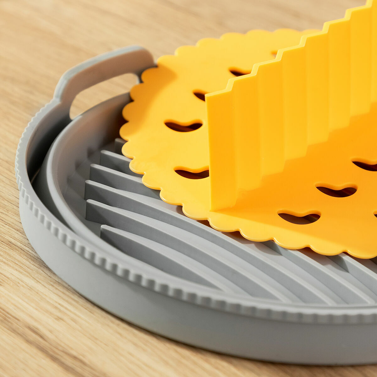 Cestello Pieghevole in Silicone per Friggitrice ad Aria Fliynner InnovaGoods - Immagine 8
