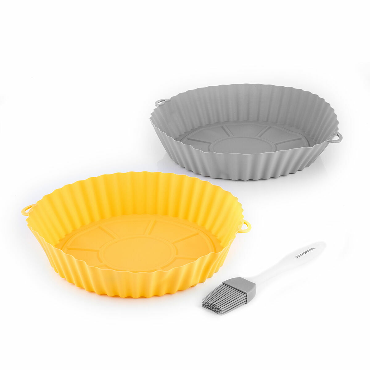Cestini in Silicone con Pennello per Friggitrice ad Aria Mollicon InnovaGoods 2 Unità - Immagine 8