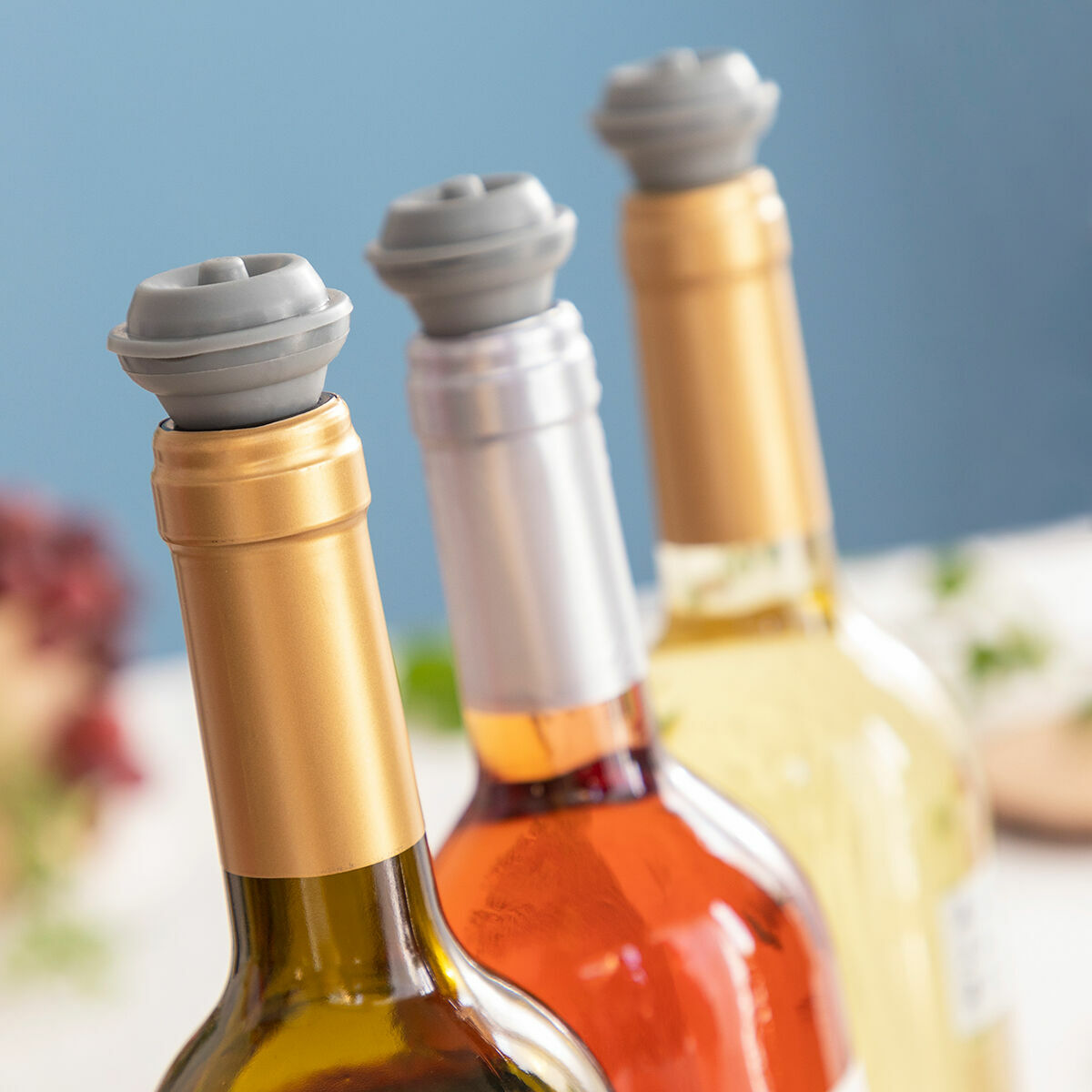Pompa per Sottovuoto e Tappi per il Vino Winuum InnovaGoods (4 tappi di sughero) - Immagine 5