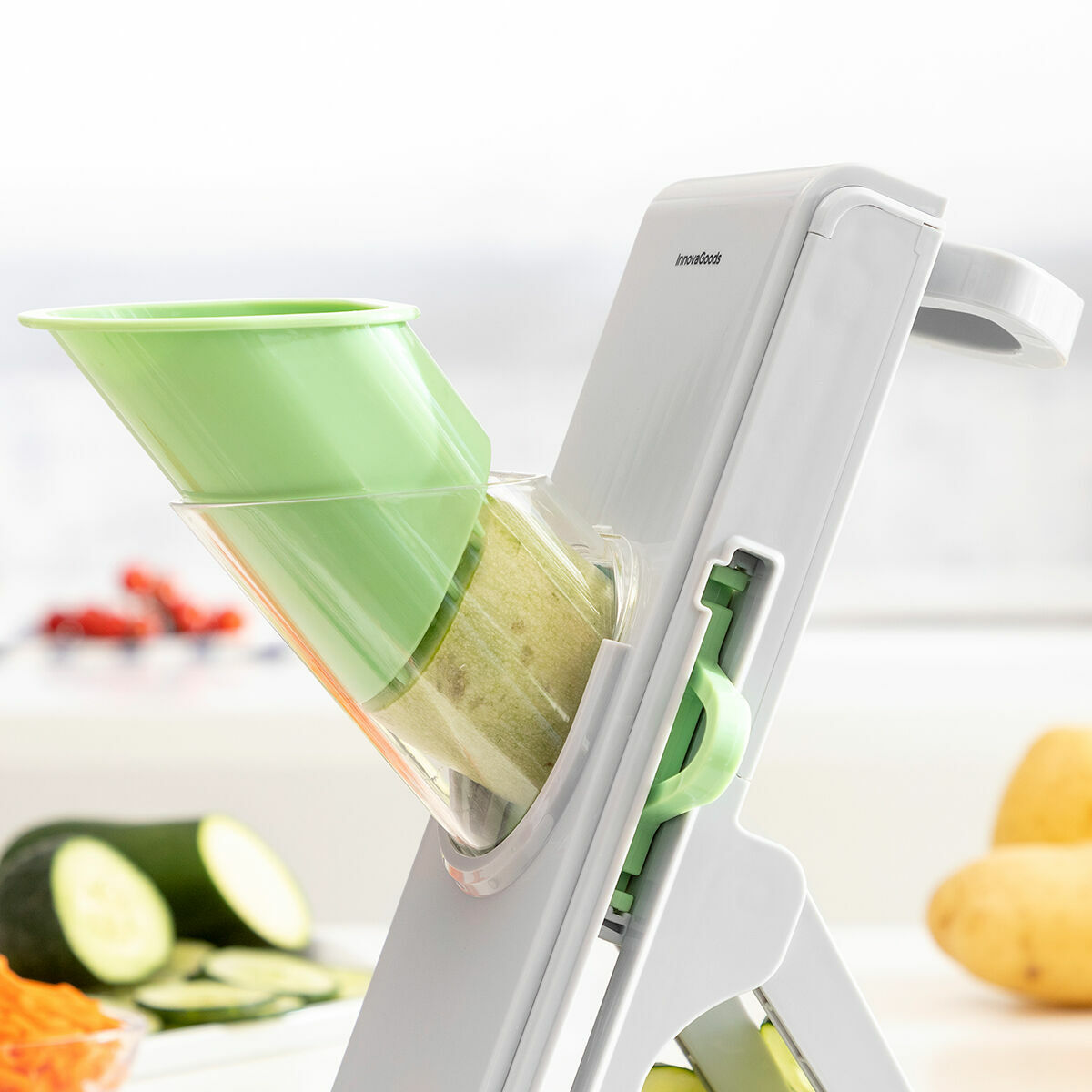 Mandolina Tagliaverdure Pieghevole 5 in 1 Slichen InnovaGoods - Immagine 6