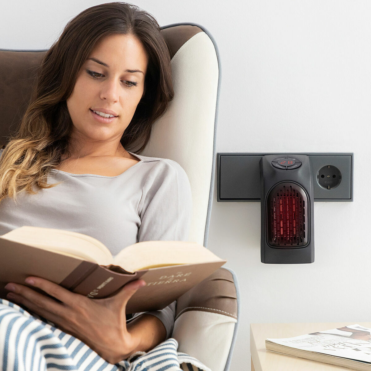 Mini Termoventilatore con Spina Portatile Heatpod InnovaGoods 400 W - Immagine 3
