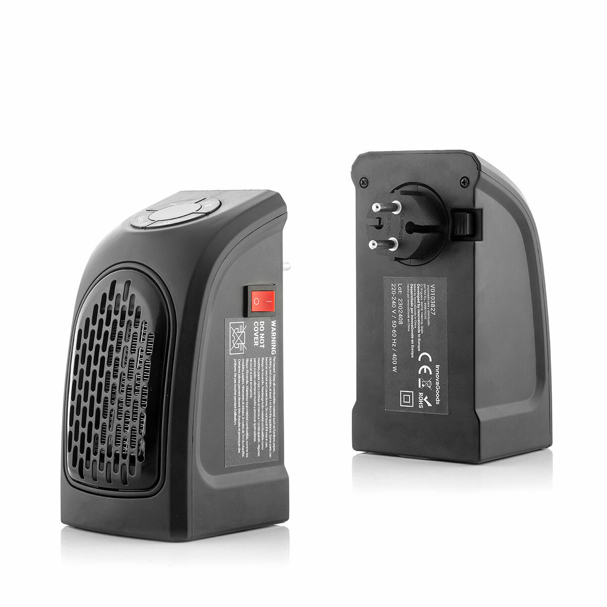 Mini Termoventilatore con Spina Portatile Heatpod InnovaGoods 400 W - Immagine 8