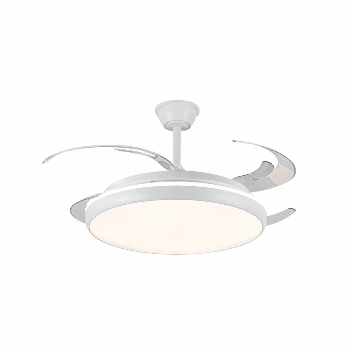 Ventilatore da Soffitto CristalRecord CHARLY L RETRAC Trasparente 80 W