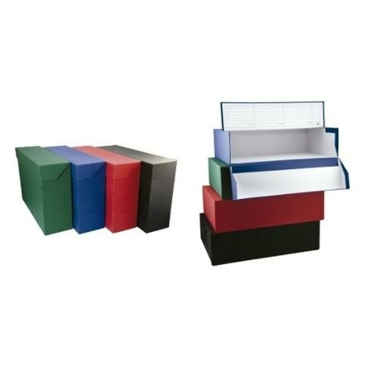 Scatola Archivio Mariola Rosso Din A4 39 x 25,5 x 20 cm - Immagine 2