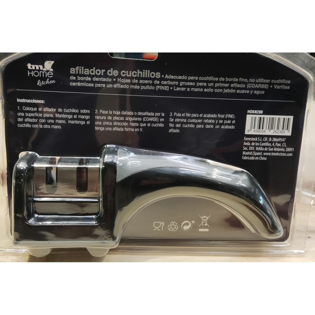 Affilacoltelli TM Home Maniglia ergonomica Ceramica carburo - Immagine 8