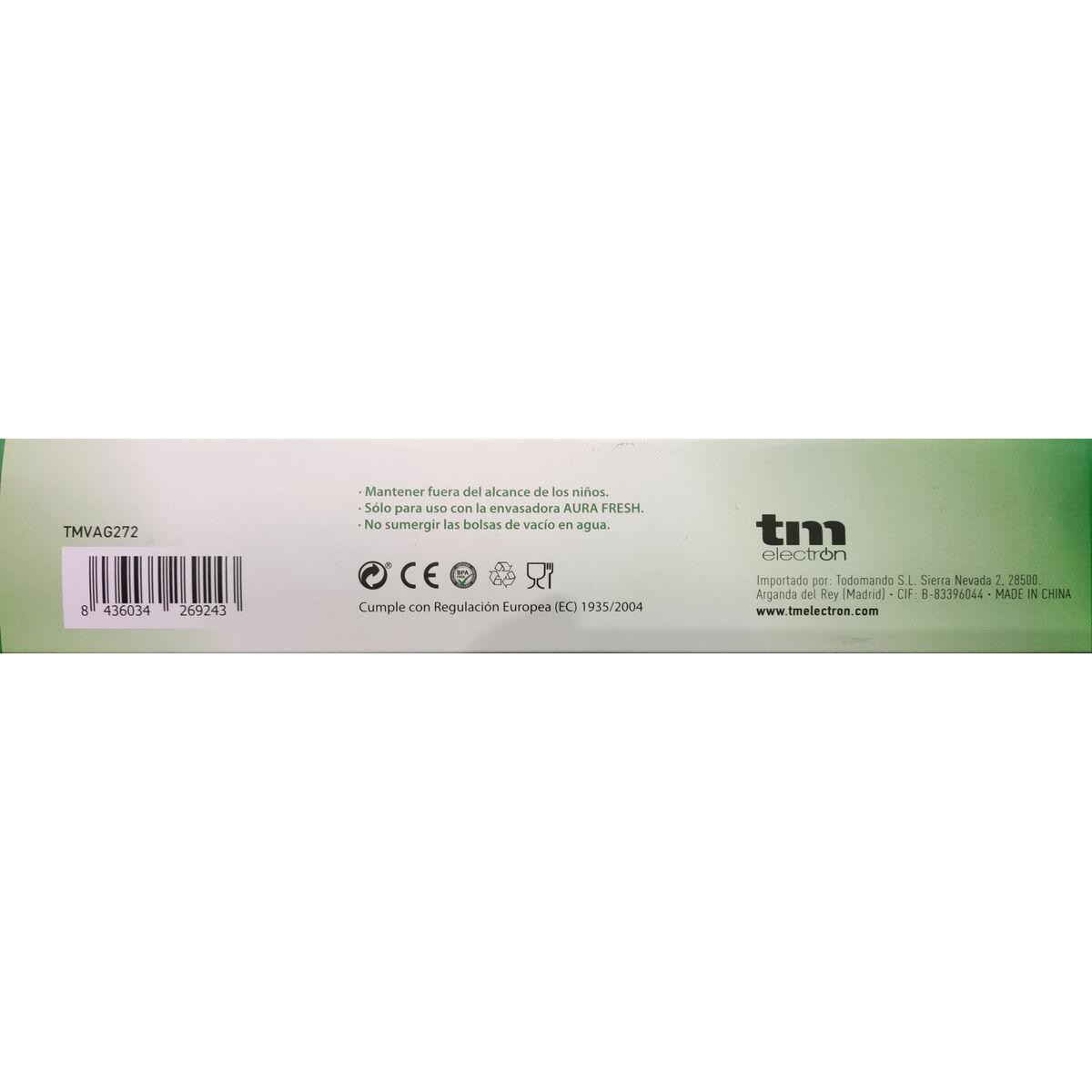 Buste per il Sottovuoto TM Electron Sottovuoto 26 x 28 cm (10 uds) - Immagine 2