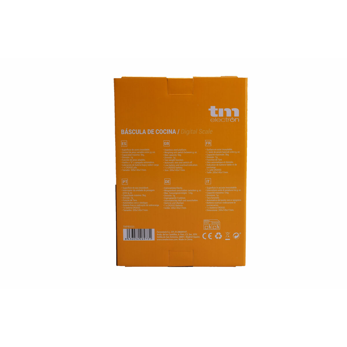 bilancia da cucina TM Electron Grigio 5 kg - Immagine 2