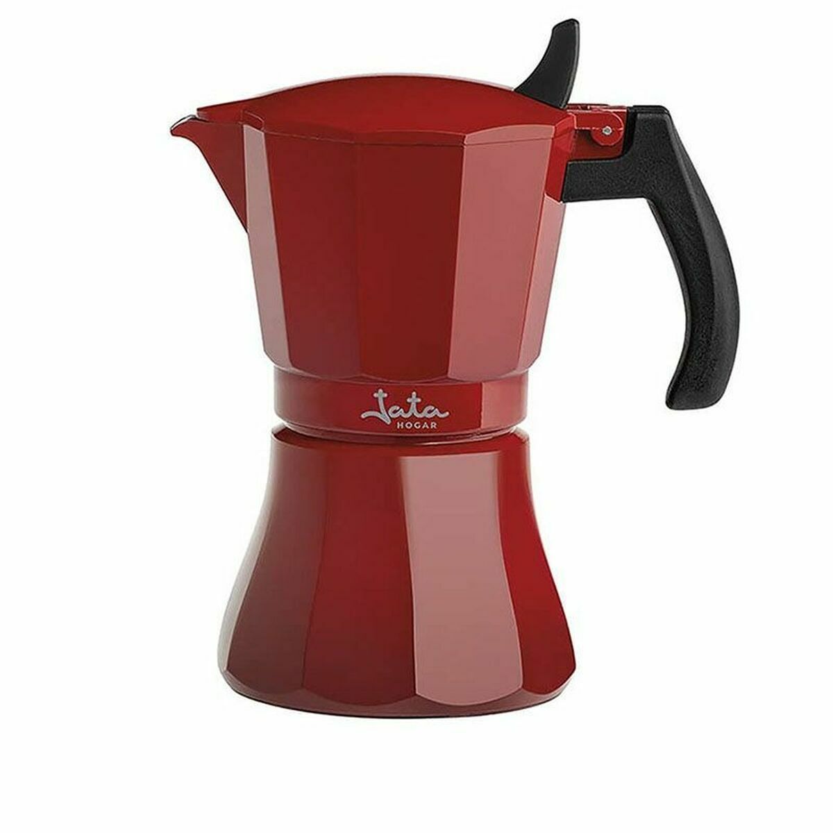 Caffettiera Italiana JATA CAFETERADEINDUCCIÓNROJAVULCANO Rosso Alluminio 9 Tazze (1 Unità)