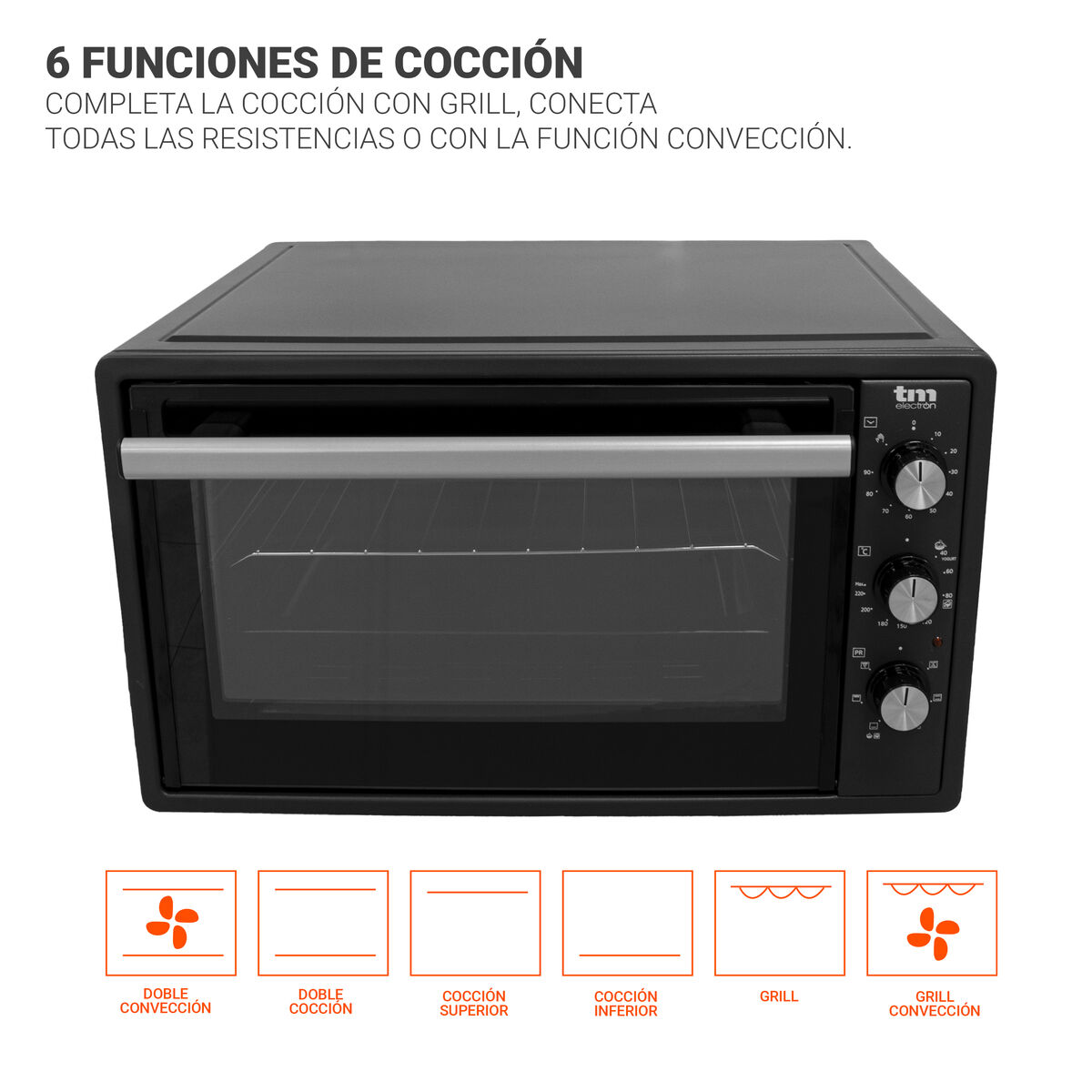 Forno a Convenzione TM Electron 37 L 37 L 250ºC - Immagine 3