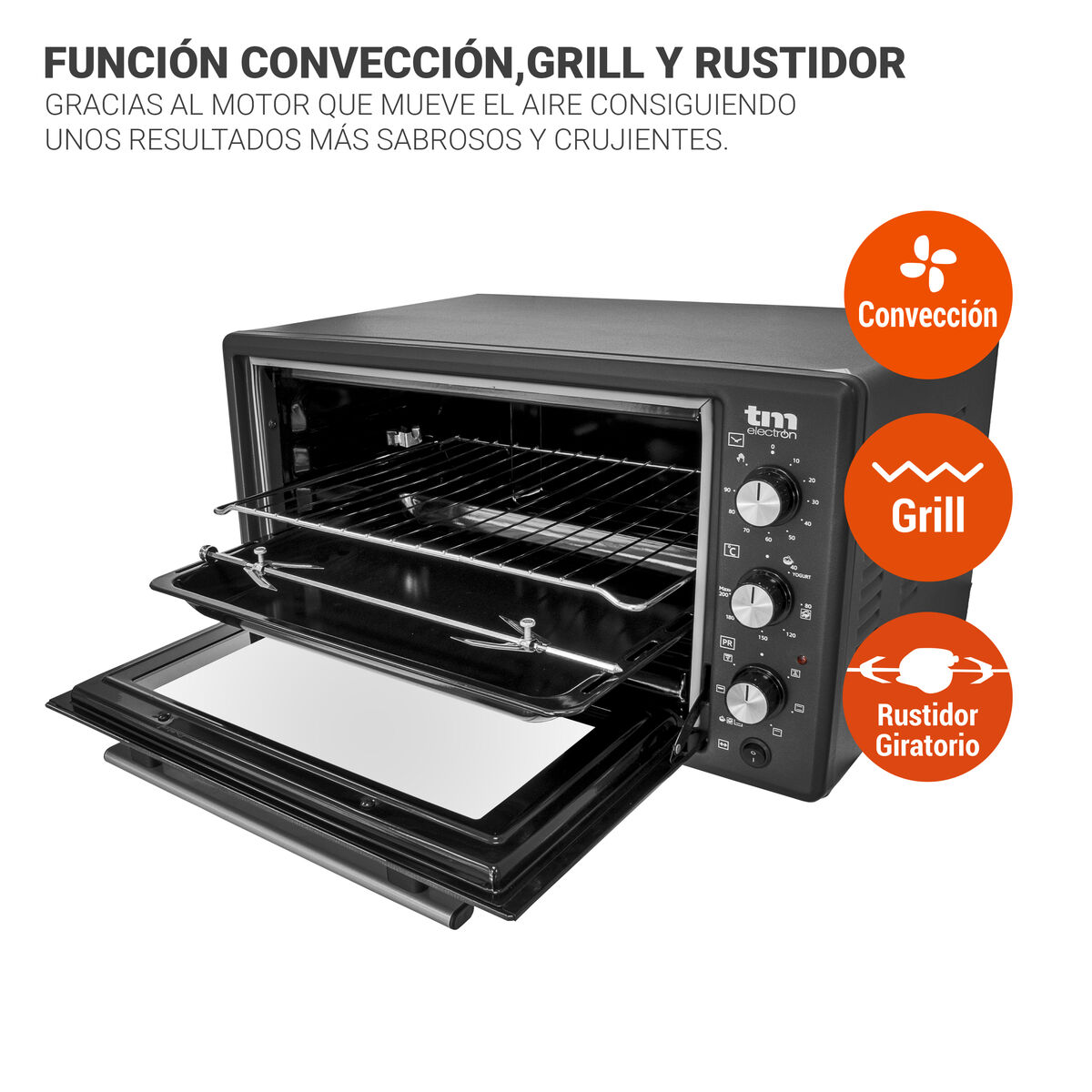 Forno a Convenzione TM Electron 45 L 45 L 200ºC - Immagine 2