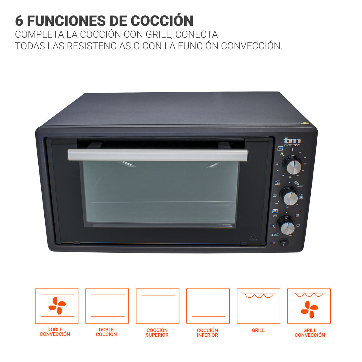 Forno a Convenzione TM Electron 45 L 45 L 200ºC - Immagine 3