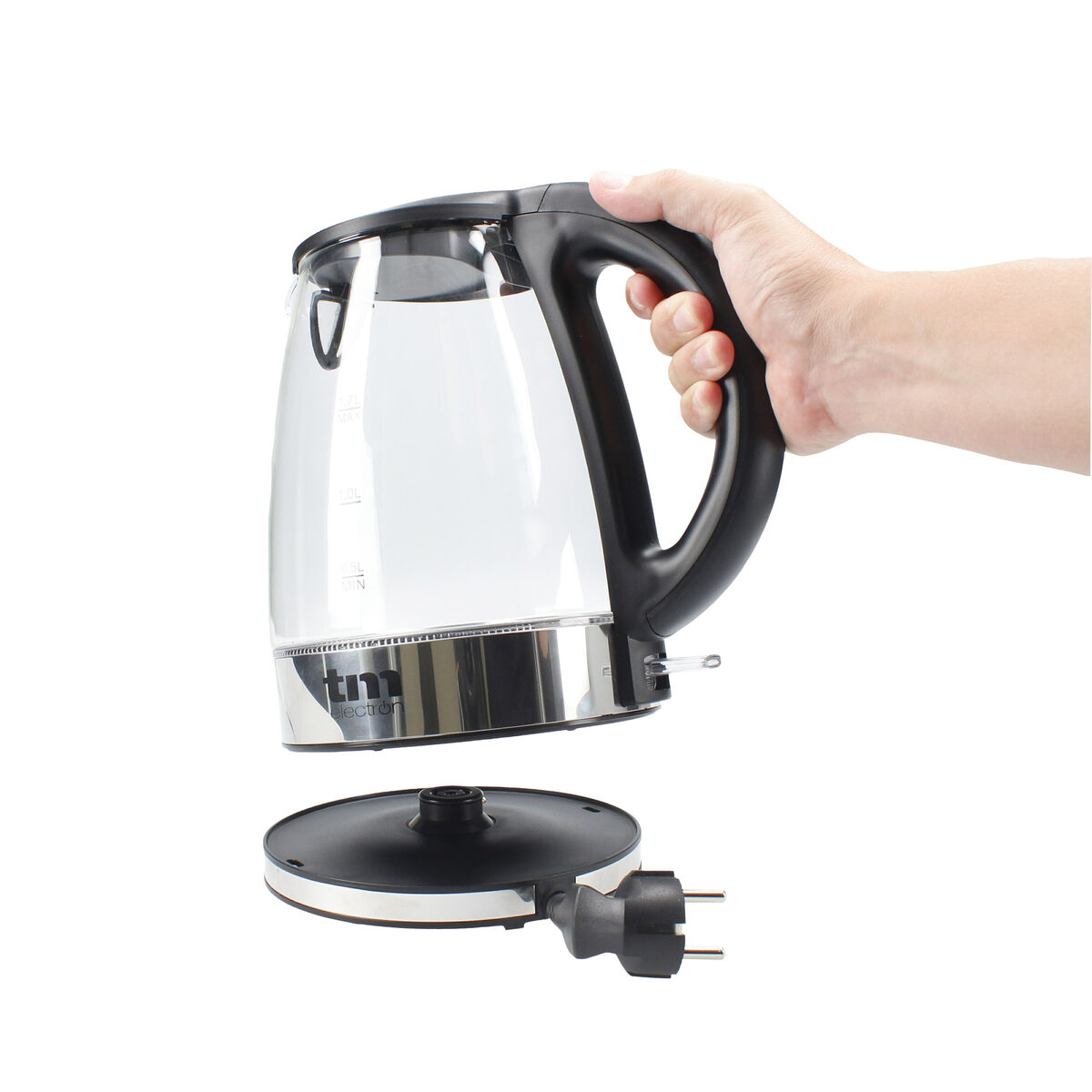 Bollitore TM Electron 1,7 L Cristallo Vetro Borosilicato - Immagine 8