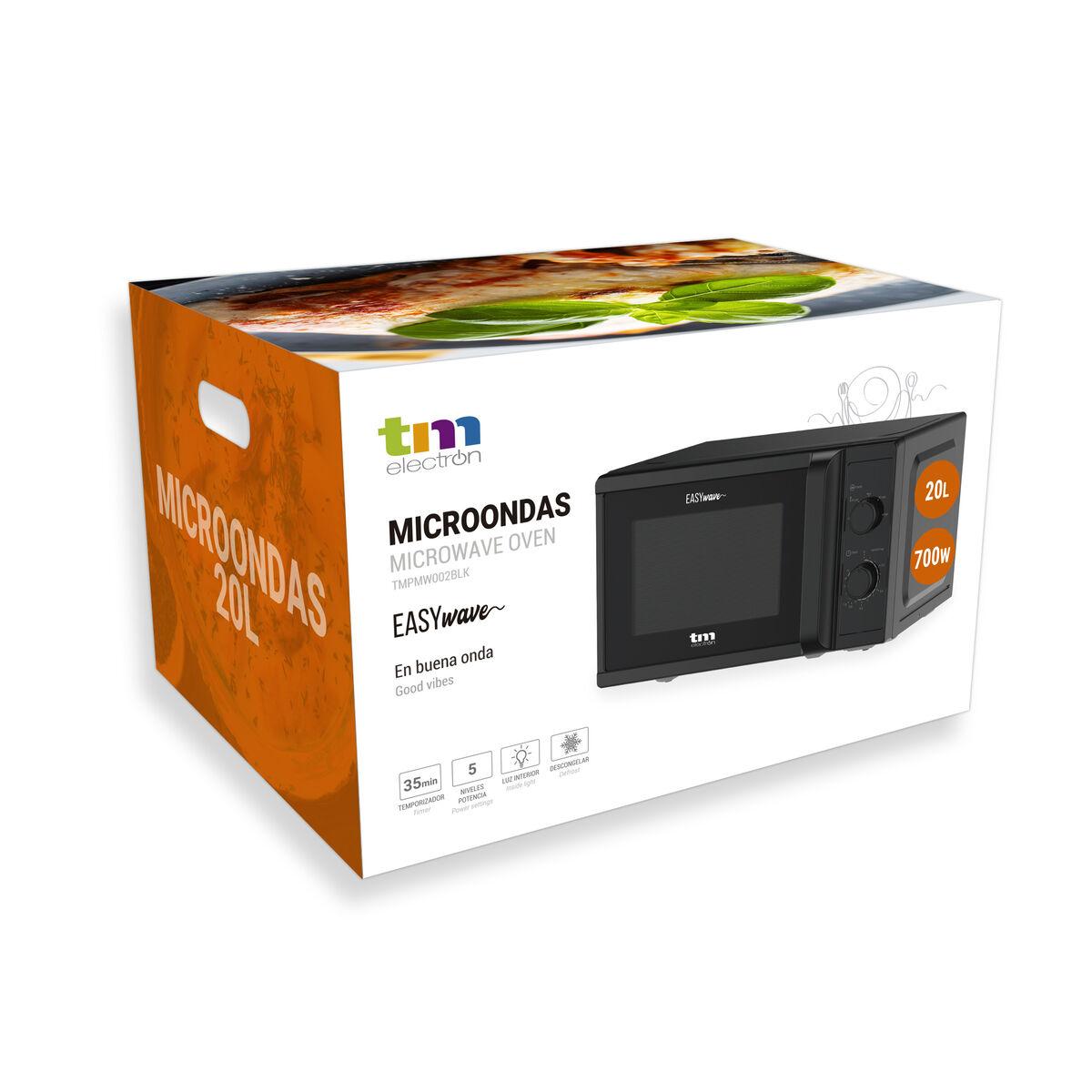 Microonde TM Electron Nero 700 W 20 L - Immagine 7