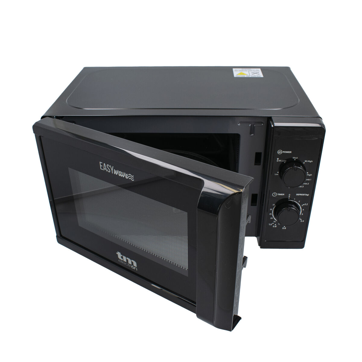 Microonde con Grill TM Electron Nero 700 W 20 L - Immagine 4