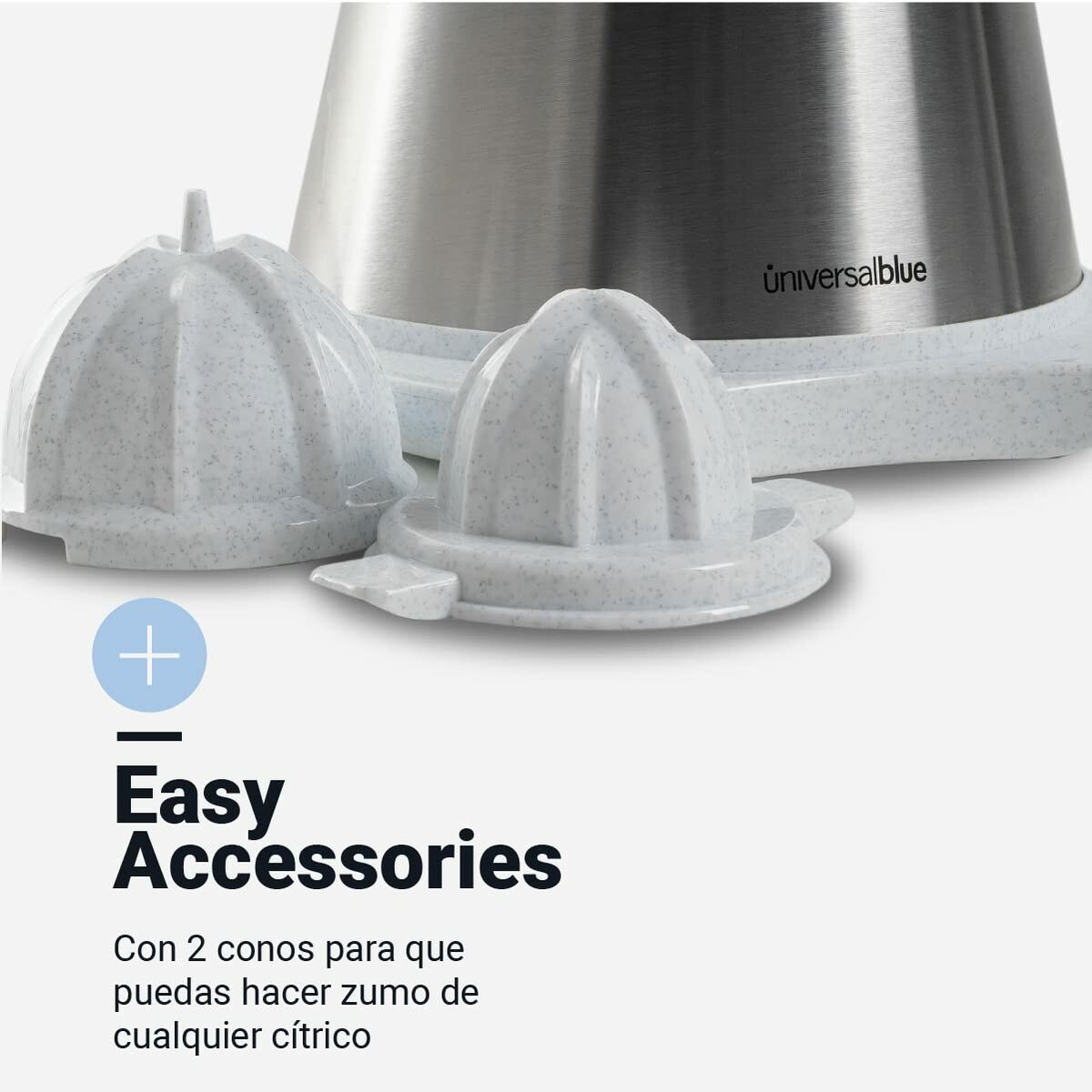 Spremiagrumi Elettrico Universal Blue JUICY Bianco Acciaio 300 W - Immagine 3