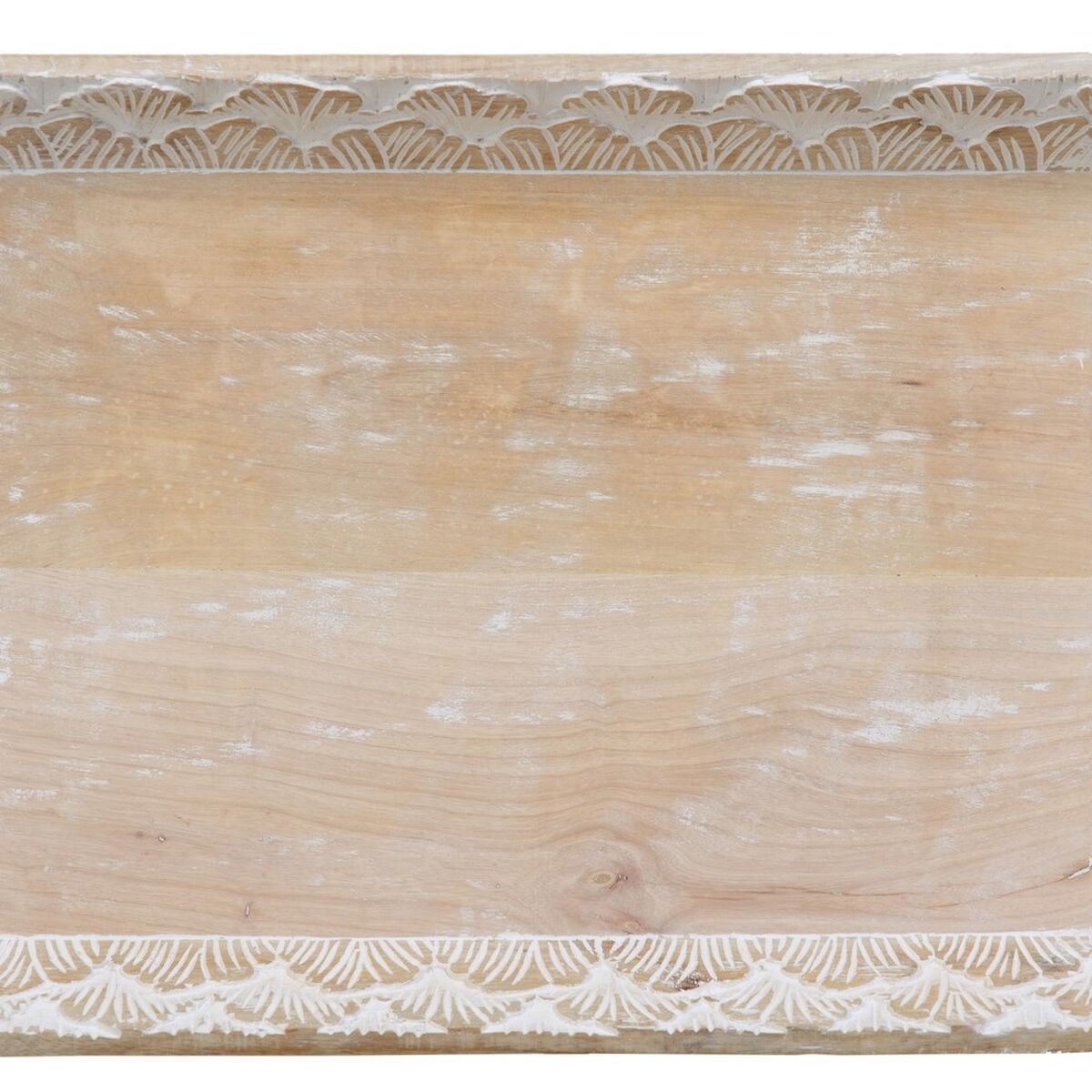 Vassoio per aperitivi 45,5 x 30,5 x 5,5 cm Bianco Legno di mango (2 Unità) - Immagine 6