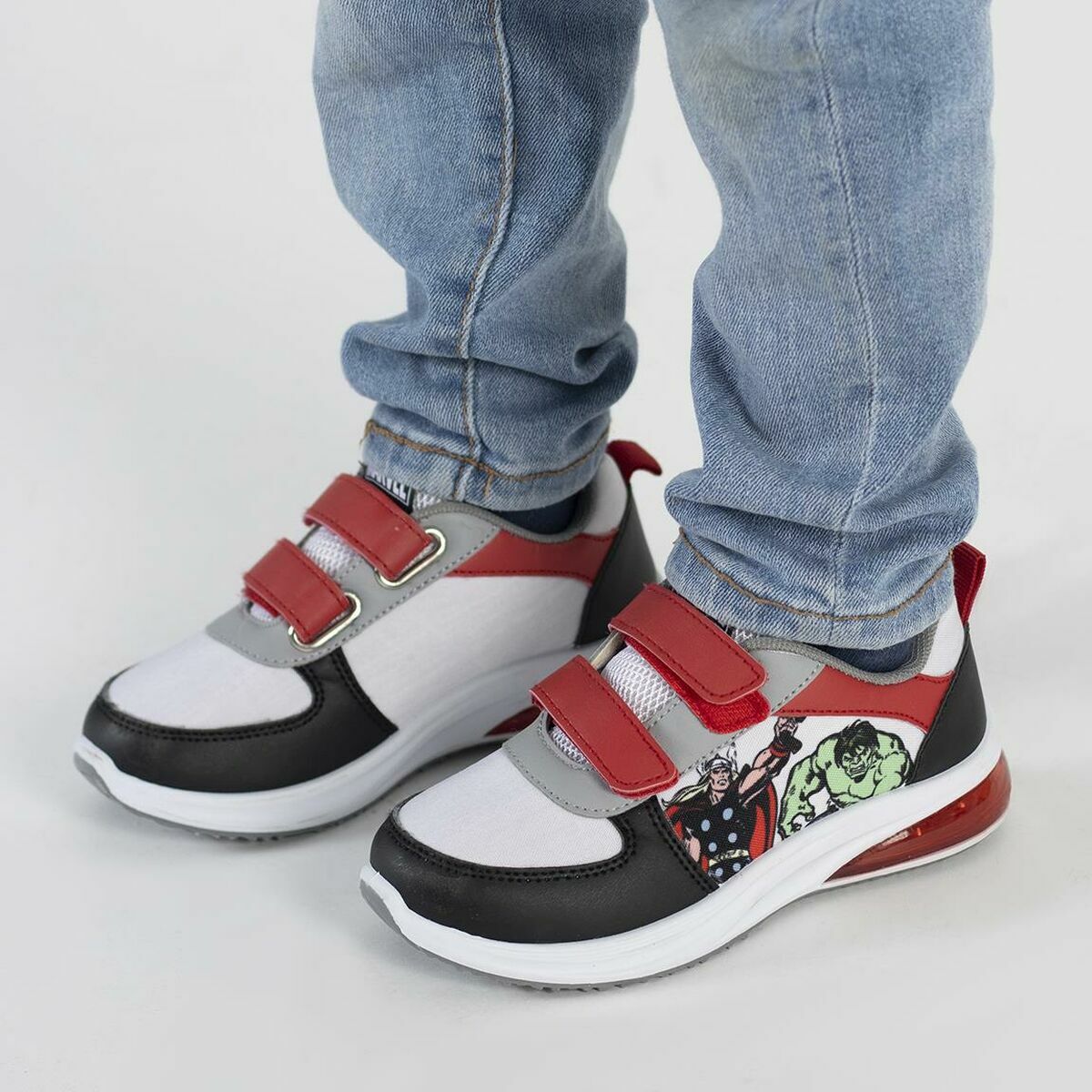 Scarpe Sportive con LED The Avengers Velcro Nero - Immagine 4