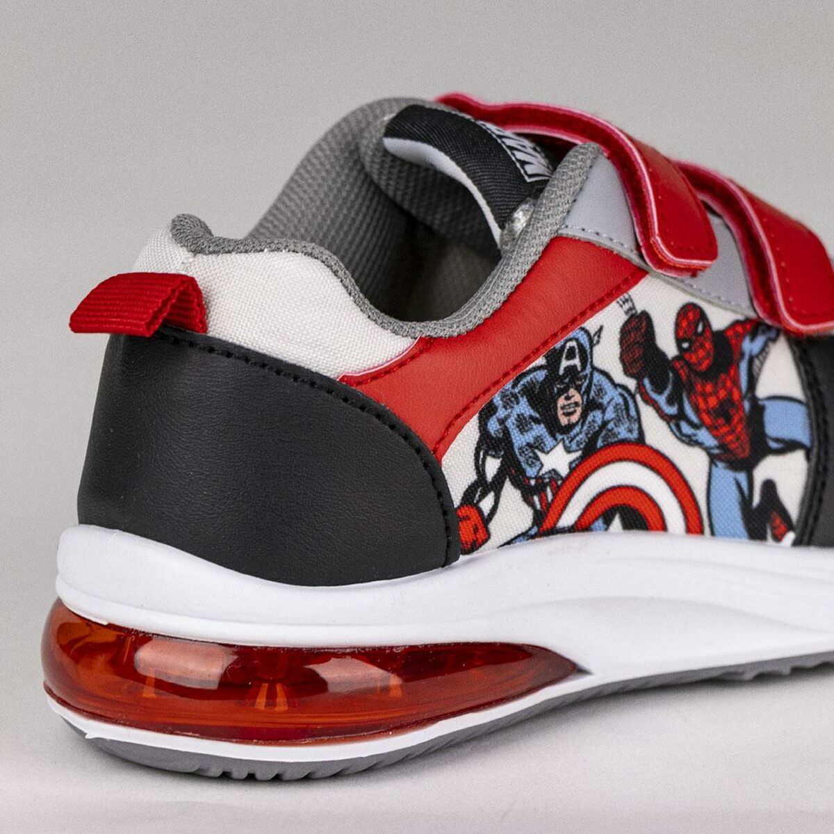 Scarpe Sportive con LED The Avengers Velcro Nero - Immagine 3
