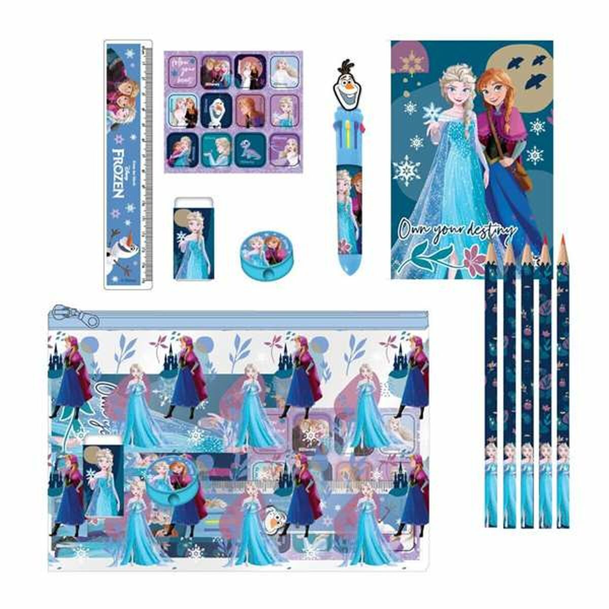 Matite Frozen Azzurro 10 % Plastica 20 % carta