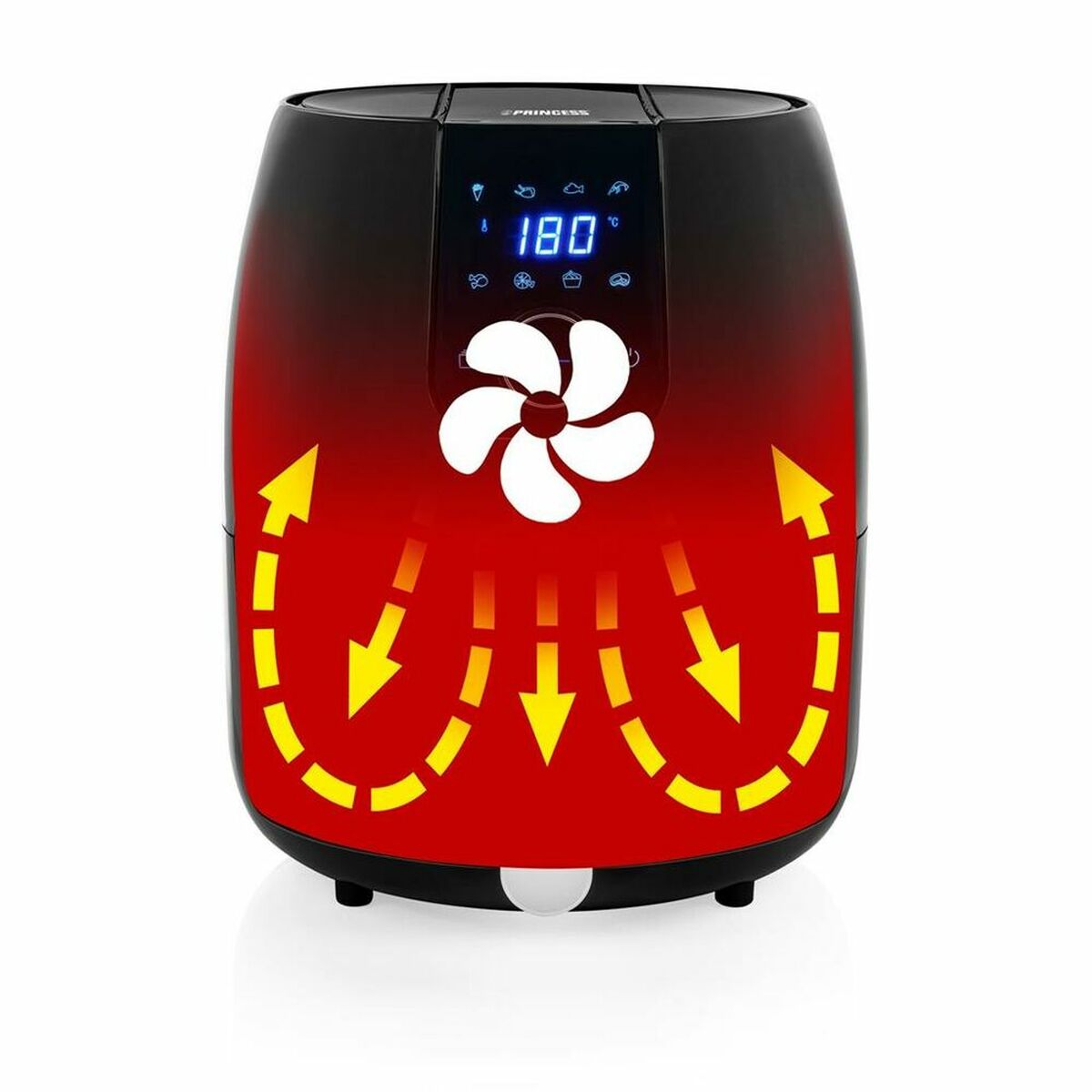 Friggitrice ad Aria Princess 01.182025.01.001 Nero 4,5 L 1500 W - Immagine 4