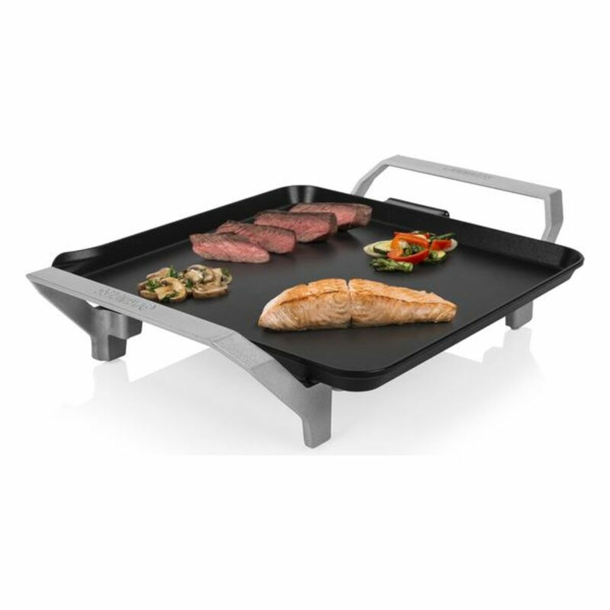 Piastra in Pietra per Arrostire Princess 01.103090.01.001 Bianco Nero Alluminio Plastica - Immagine 3