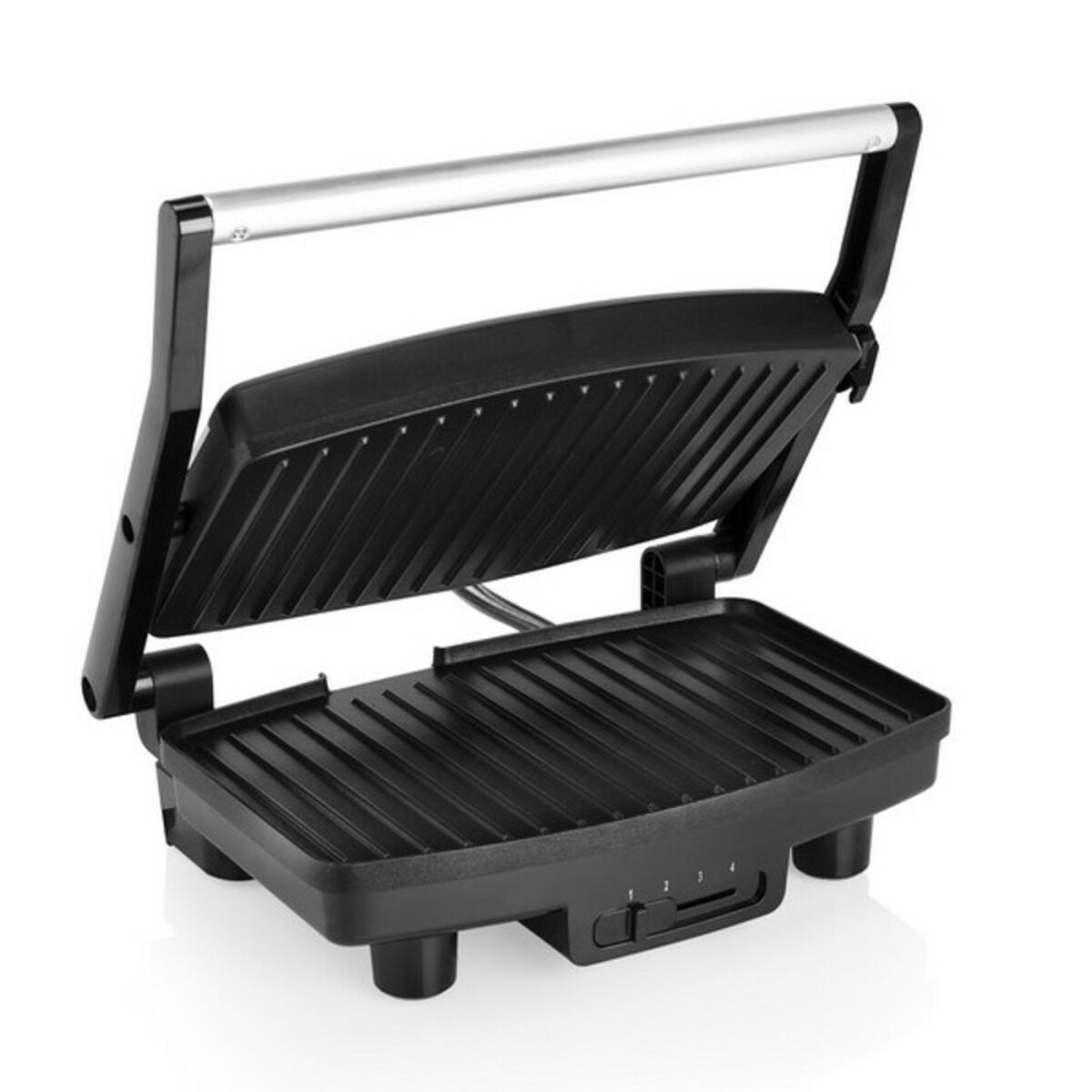 Grill a contatto Tristar GR-2856 1000W Nero Acciaio 28 x 19 cm - Immagine 4