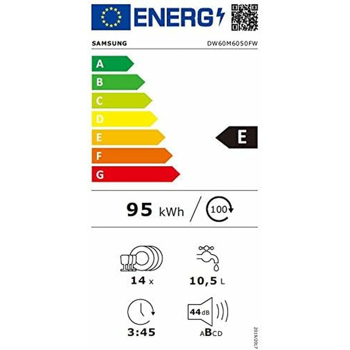 Lavastoviglie Samsung DW60M6050FW Bianco 60 cm - Immagine 7