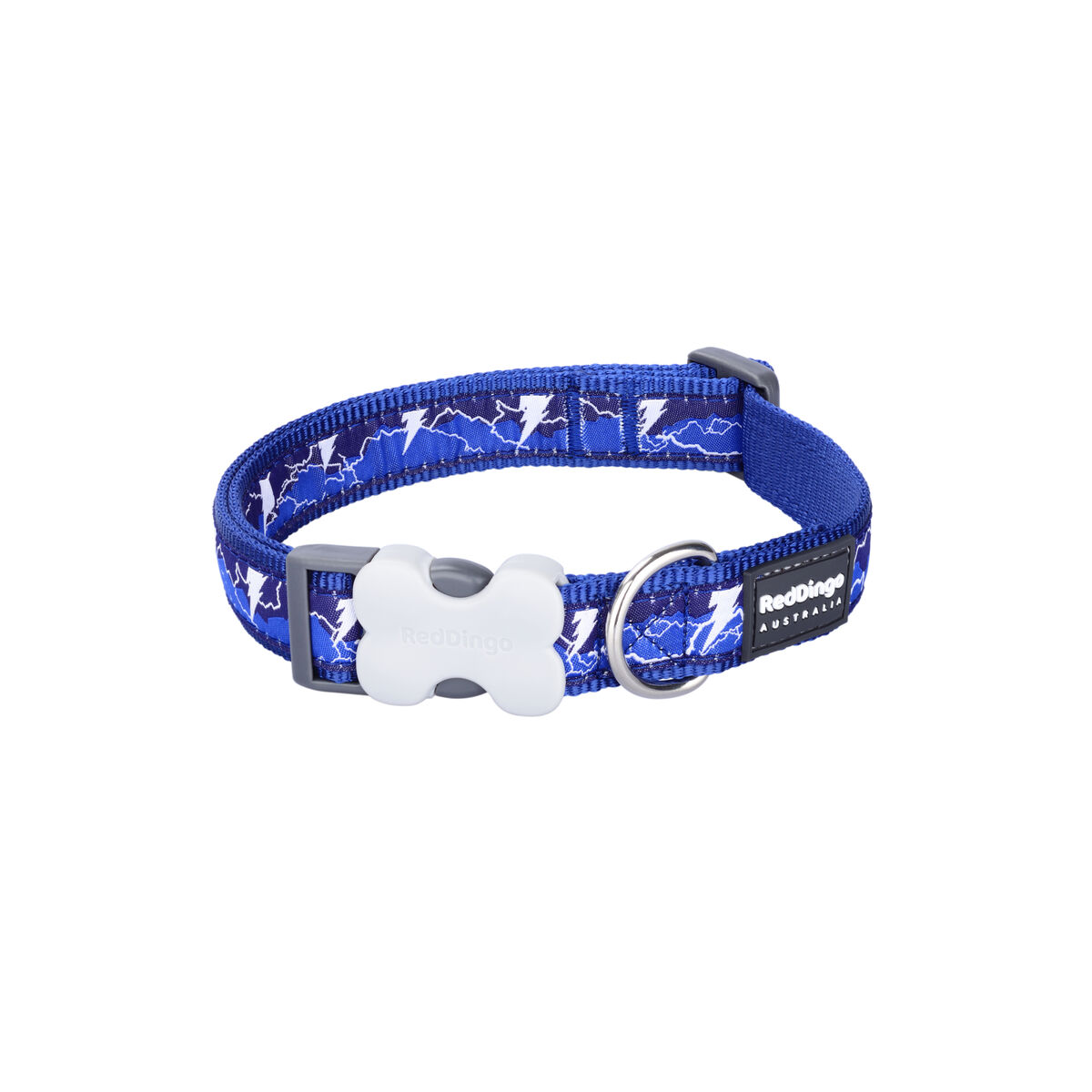 Collare per Cani Red Dingo STYLE LIGHTNING Blu Marino 41-63 cm - Immagine 2