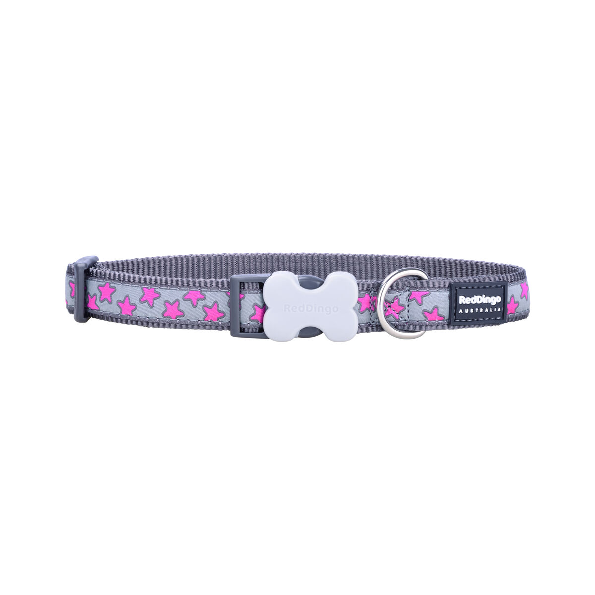 Collare per Cani Red Dingo STYLE HOT PINK ON COOL GREY 31-47 cm - Immagine 2