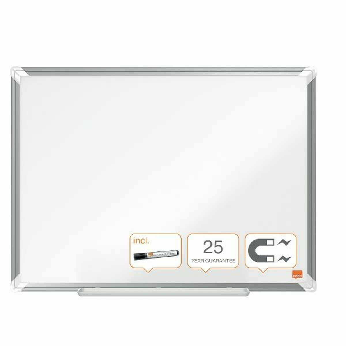 Lavagna magnetica Nobo Premium Plus Bianco Alluminio 120 x 90 cm - Immagine 7