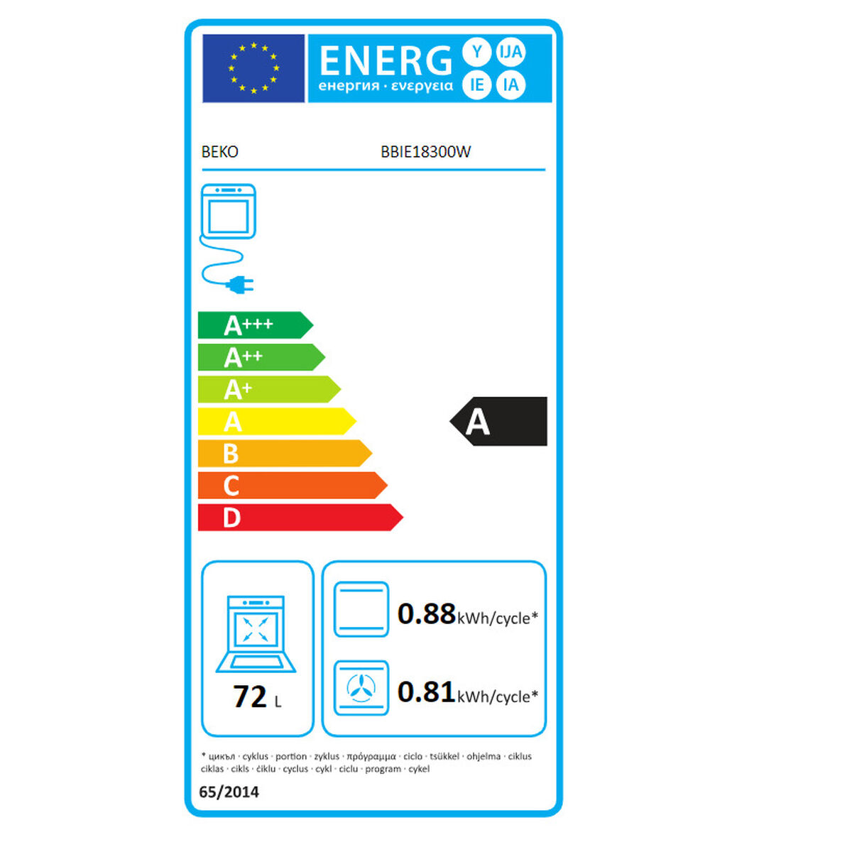 Forno BEKO TP-8690842427831 72 L 2400 W D 100 W - Immagine 2