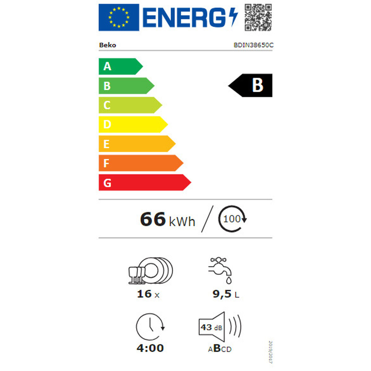 Lavastoviglie BEKO BDIN38650C 60 cm Integrabile/Da incasso - Immagine 7