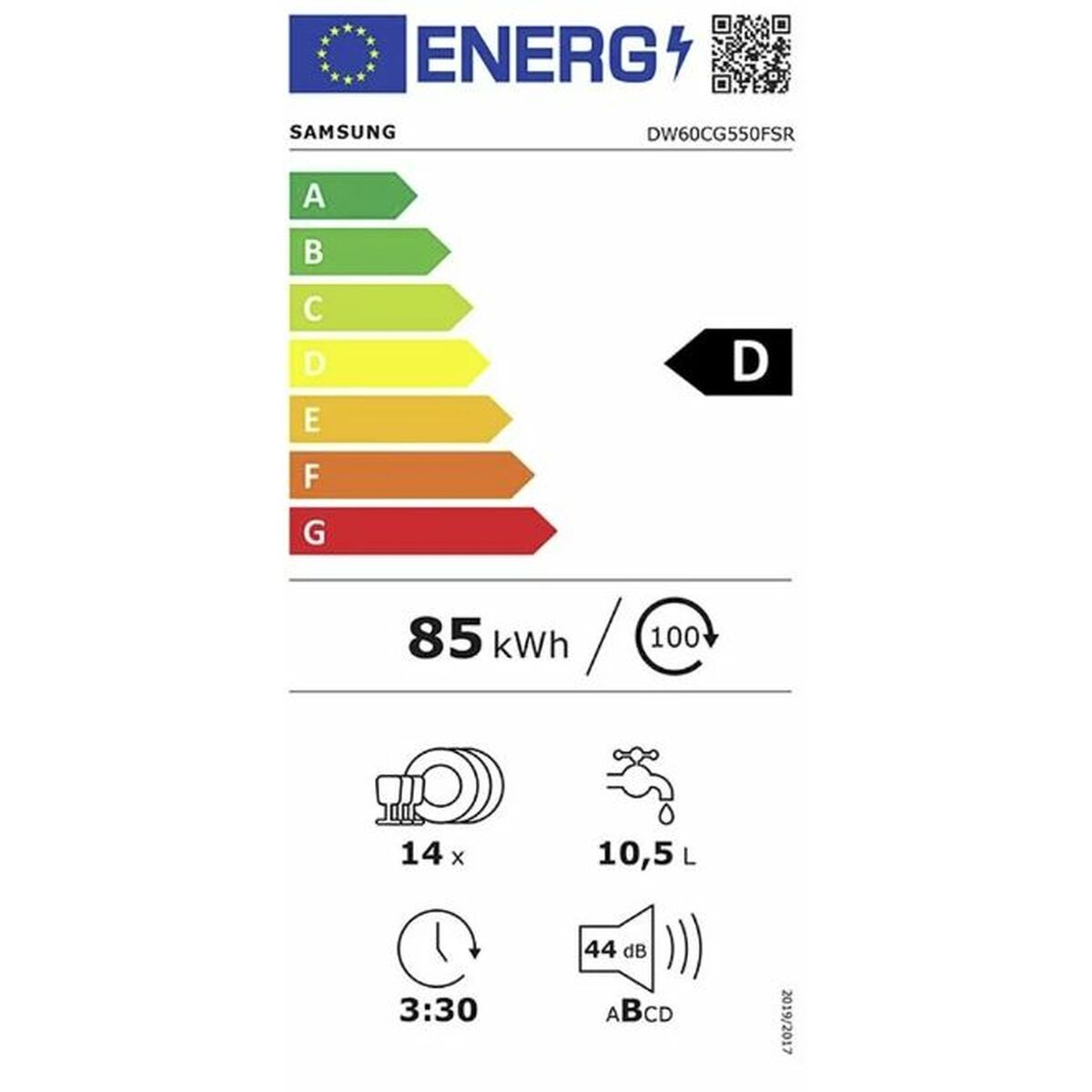 Lavastoviglie Samsung DW60CG550FSRET 60 cm - Immagine 2