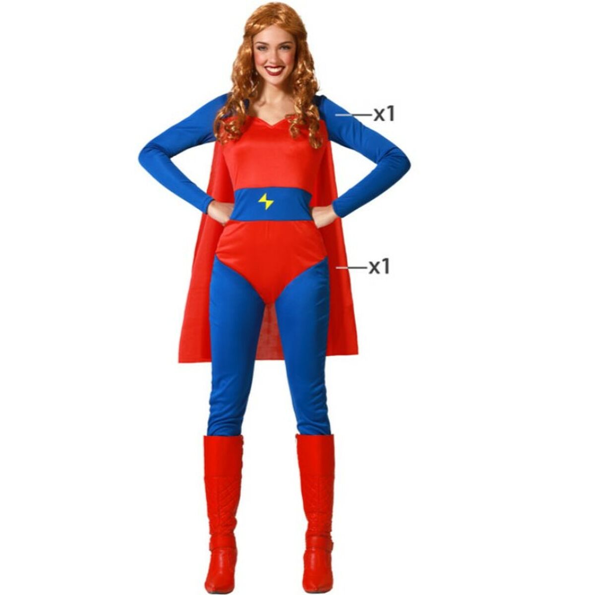 Costume per Adulti Supereroe Donna - Immagine 6