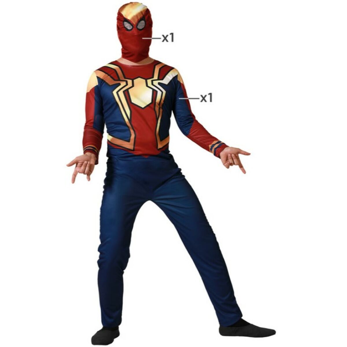 Costume per Adulti Eroe di Fumetti (2 Pezzi) - Immagine 6
