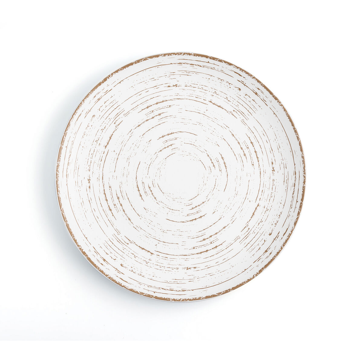 Piatto da pranzo Ariane Tornado White Bicolore Ceramica Ø 31 cm (6 Unità) - Immagine 3