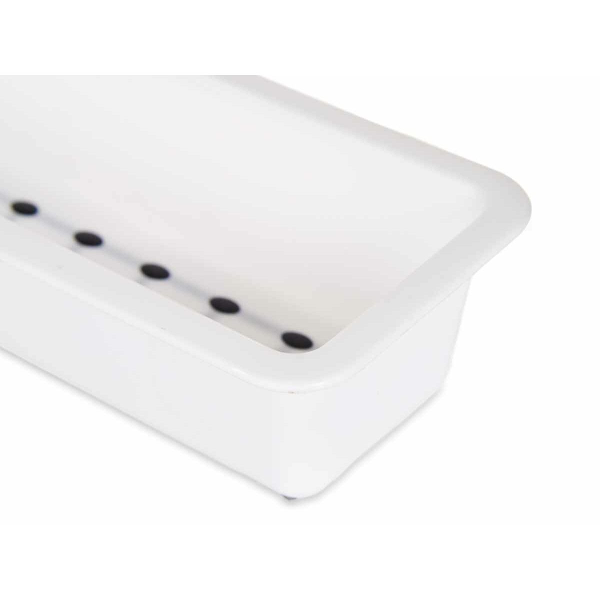 Vassoio Portaposate Kinvara Bianco Nero Grigio Caucciù polipropilene TPR 8,5 x 5 x 24 cm 24 x 5,5 x 8,5 cm (36 Unità) - Immagine 3
