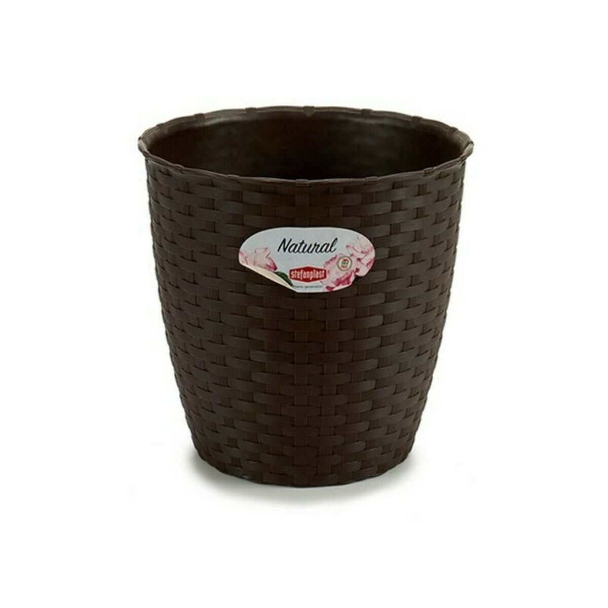 Vaso Stefanplast Cioccolato Plastica 19 x 17,5 x 19 cm (12 Unità) - Immagine 2