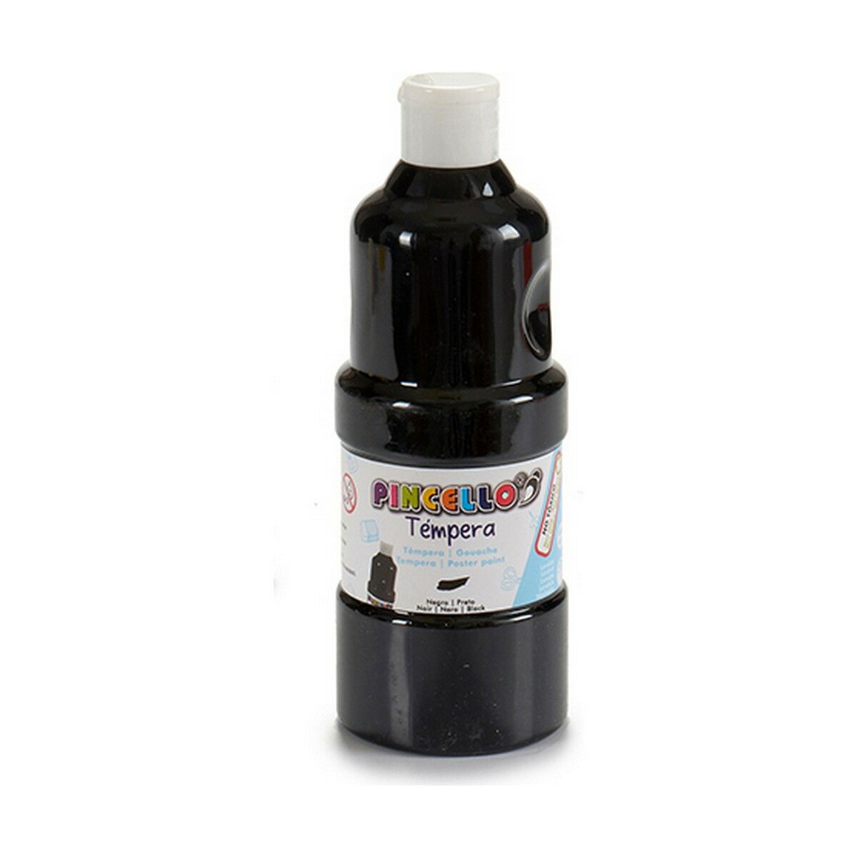 Tempere Pincello Nero 400 ml (6 Unità)