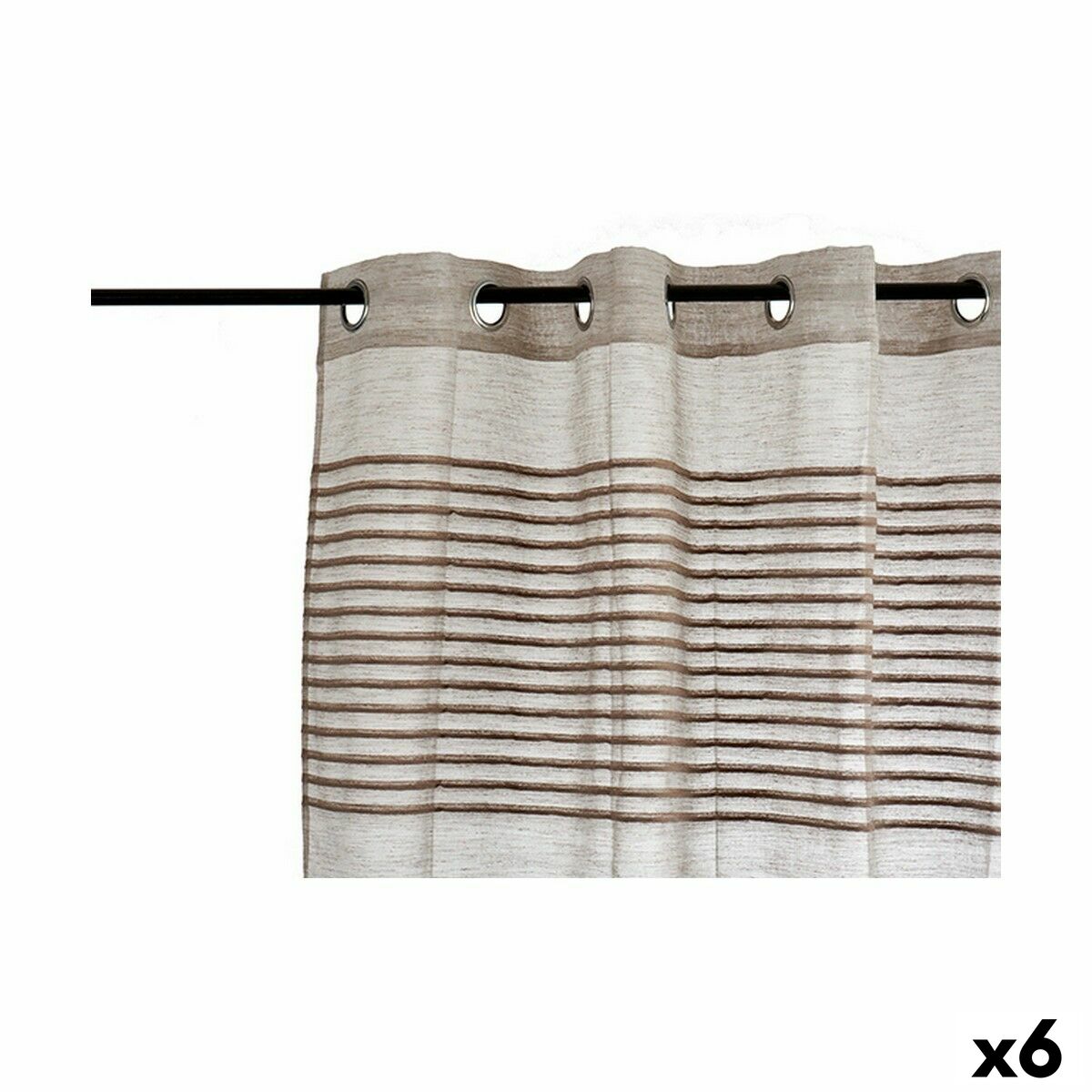 Tenda Gift Decor Marrone 140 x 0,1 x 260 cm 26,5 x 42 x 5 cm Righe (6 Unità)